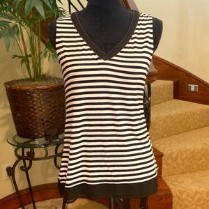 WHBM embellished striped tank